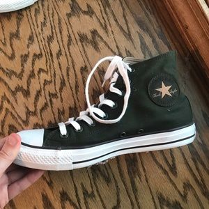 Dark Green High-Top Chuck Taylor’s